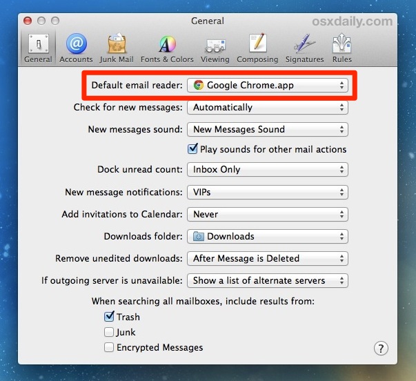 Default apps for gmail attachments mac os